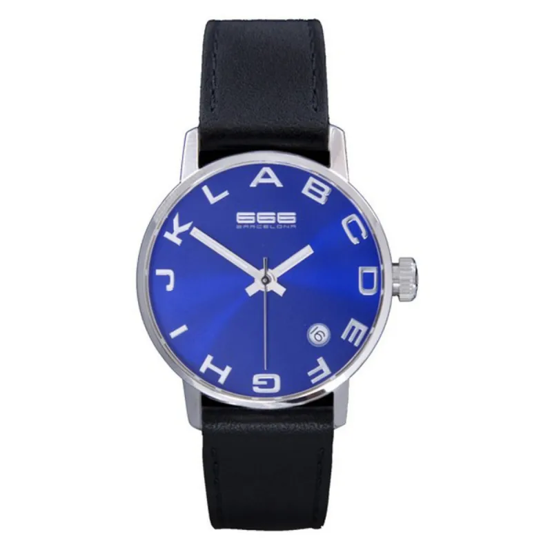 Unisex Watch 666 Barcelona 666-274 Black (Ø 35 mm)